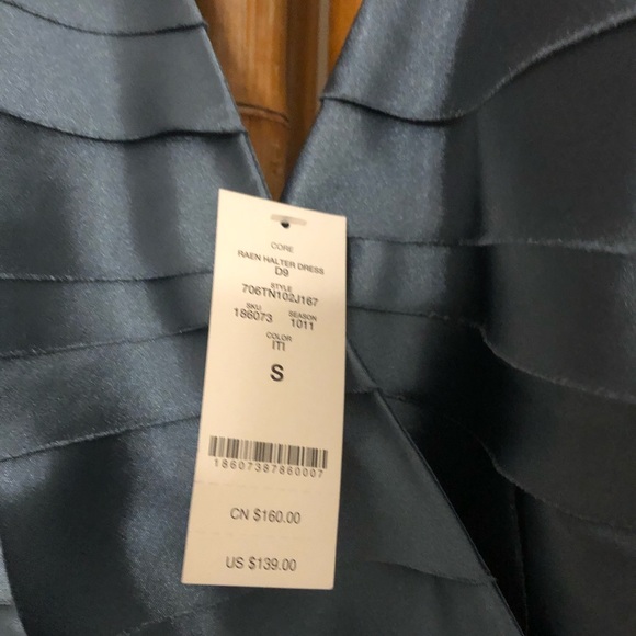 Bebe night satin blue dress - Picture 2 of 2